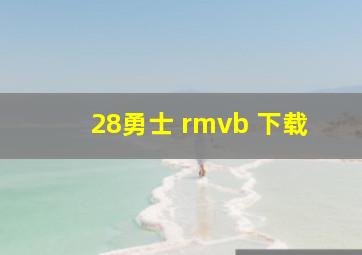 28勇士 rmvb 下载